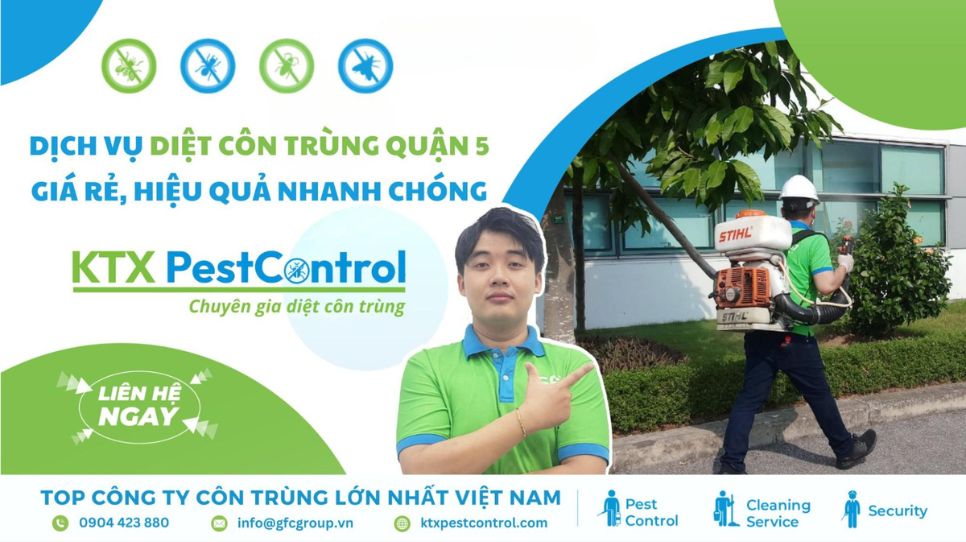 dịch vụ diệt côn trùng quận 5 an toàn