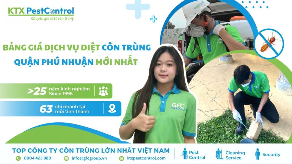 dịch vụ diệt côn trùng quận Phú Nhuận uy tín