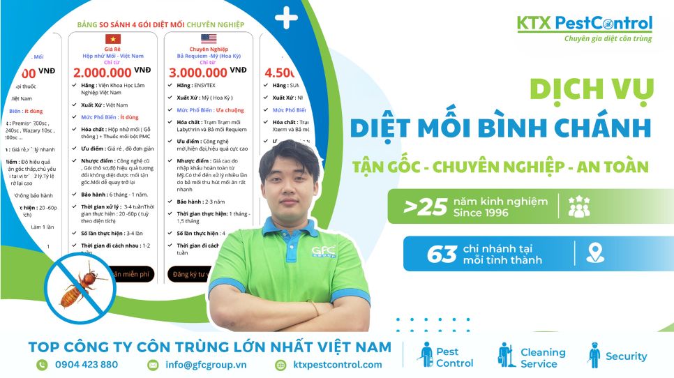 dịch vụ diệt mối Bình Chánh uy tín